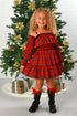 Avery Dress – Red Tartan Plaid Holiday Party Dress for Girls 12M-14