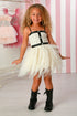 Ivory Coco Emma Dress – Luxe Tweed & Tulle Party Dress for Girls 12M-14