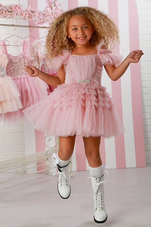 Zoe Pink Tiered Tulle Dress – Pretty in Pink Perfection 12M-14