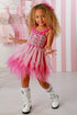 Captivating Emma Pink Sparkle Dress – Glamour & Twirls for Little Stars 12M-14
