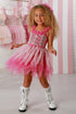 Captivating Emma Pink Sparkle Dress – Glamour & Twirls for Little Stars 12M-14