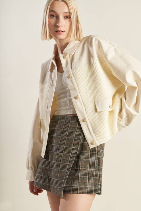 go-getter-girl-sweater-twill-jacket Flying Tomato-Sophia's StyleJACKETS-1