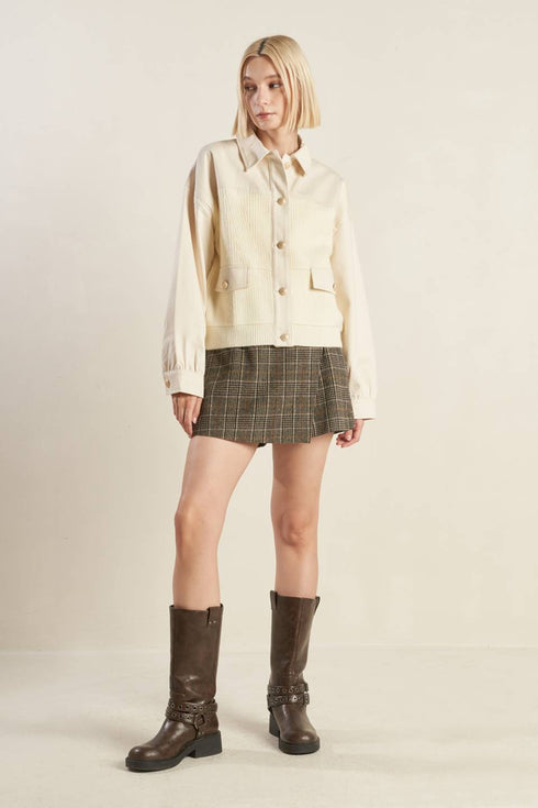 go-getter-girl-sweater-twill-jacket Flying Tomato-Sophia's Style-7