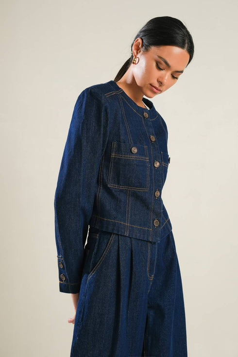 crisp-canvas-denim-jacket Flying Tomato-Sophia's Style-3