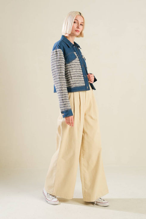 better-days-tweed-denim-jacket Flying Tomato-Sophia's Style-3