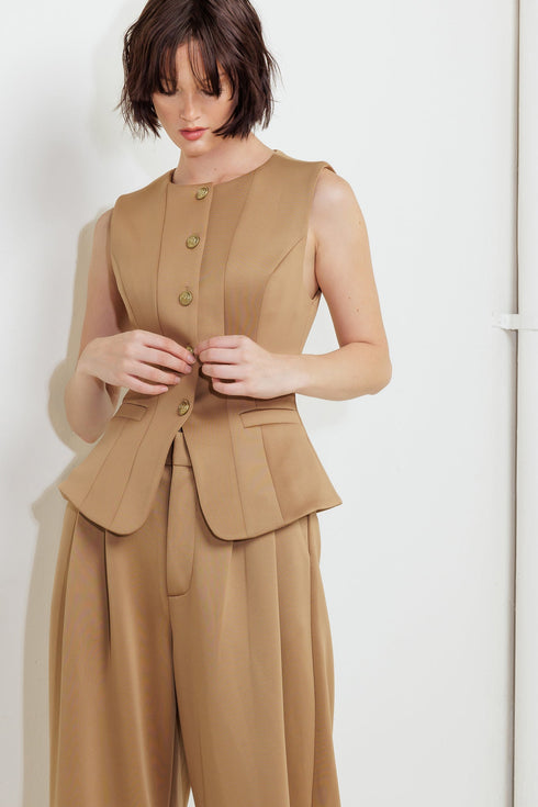 romantic-petal-woven-vest-2 Flying Tomato - Sophia's StyleJACKETS-1