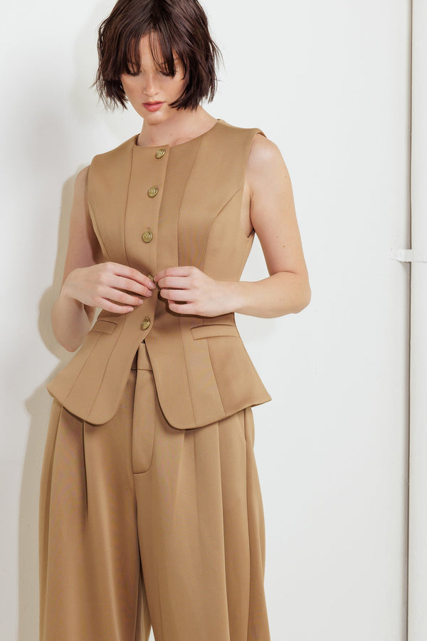 romantic-petal-woven-vest-2 Flying Tomato - Sophia's StyleJACKETS-1