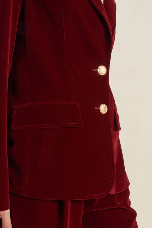 coy-charm-velvet-blazer Flying Tomato-Sophia's Style-8
