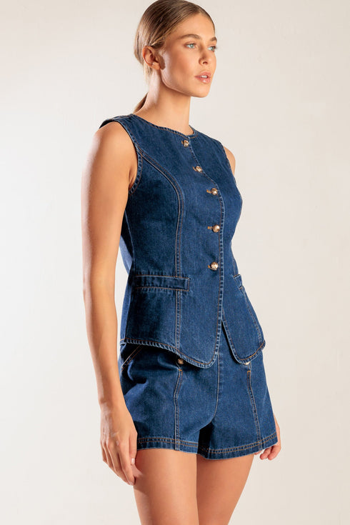 drive-in-movie-denim-vest Flying Tomato-Sophia's Style-7