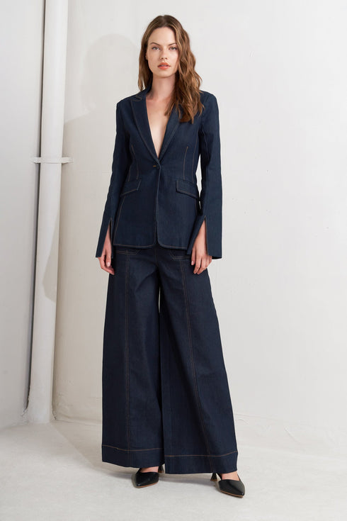 urban-panel-denim-blazer Flying Tomato-Sophia's Style-4