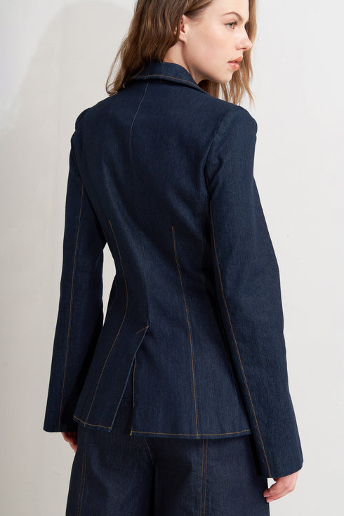 urban-panel-denim-blazer Flying Tomato-Sophia's Style-3