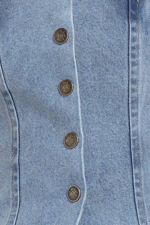 stitched-silhouette-denim-top Flying Tomato-Sophia's Style-8