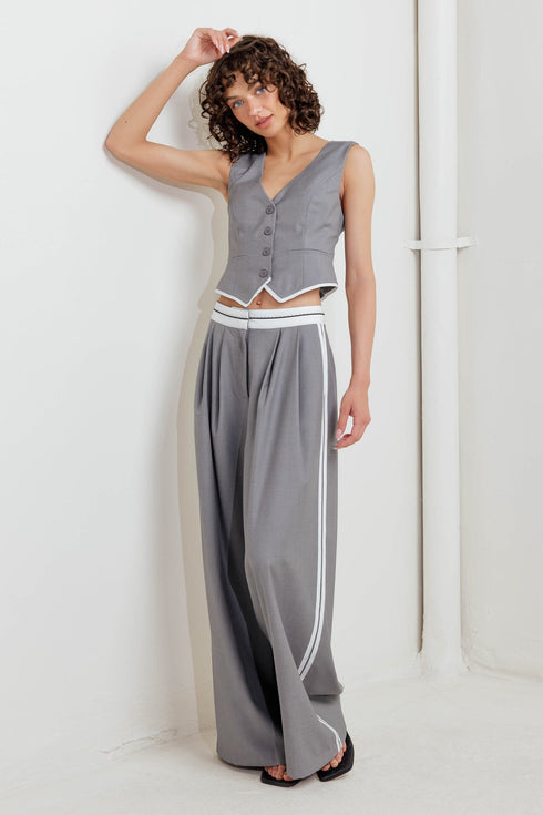 power-lines-woven-vest Flying Tomato-Sophia's Style-4