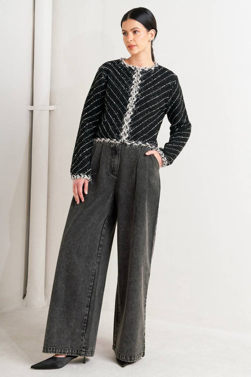 noir-linear-sweater-knit-jacket-Flying-Tomato-Sophia's Style-8