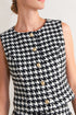 METRO ICON WOVEN HOUNDSTOOTH VEST