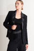 SHADOW GLAM WOVEN LACE BLAZER