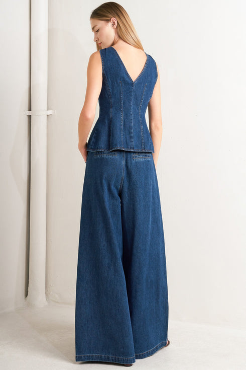 sharp-femininity-denim-vest Flying Tomato - Sophia's Style-5