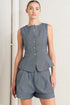 confidently-cool-tailored-woven-vest-flying-tomato-Sophia's Style-5