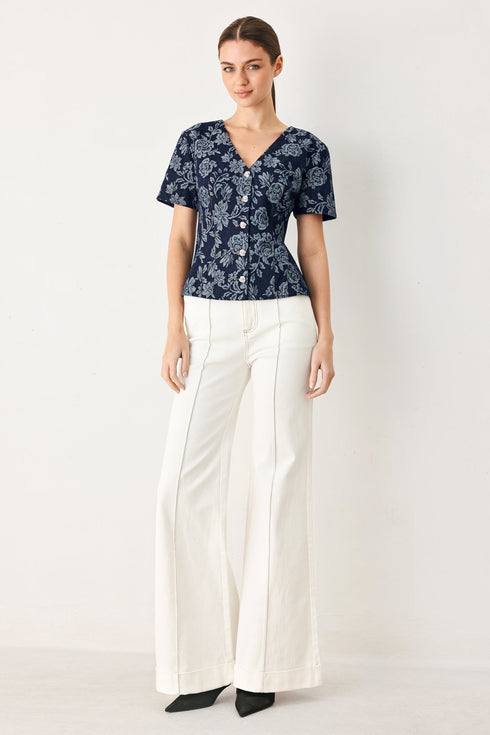 rosette-floral-woven-jacquard-top-sophias-style-2