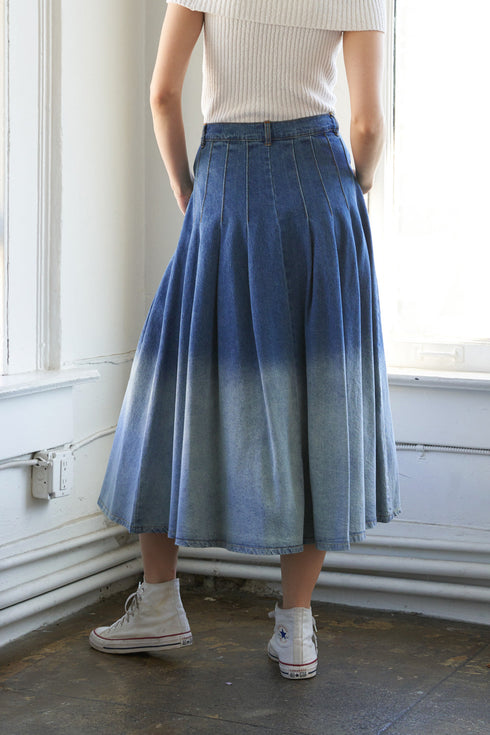 state-of-mind-denim-midi-skirt Flying Tomato-Sophia's Style-2