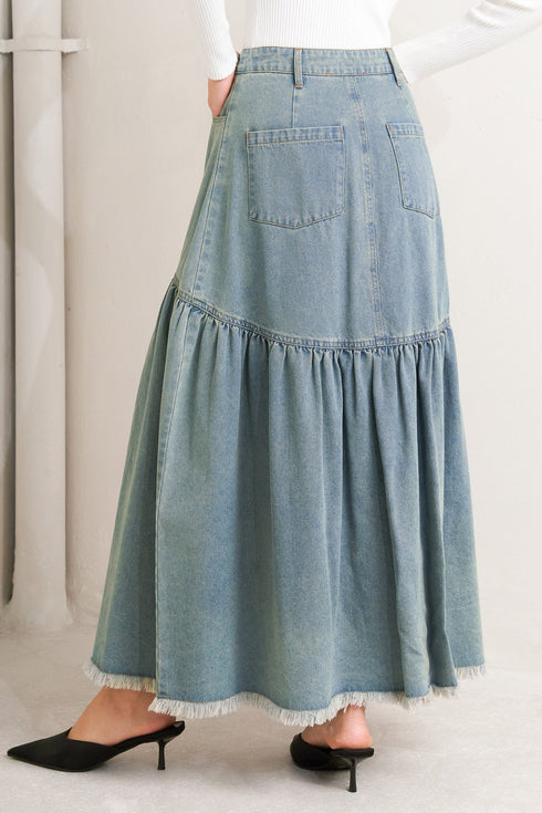 intricate-charm-denim-midi-skirt-1 Flying Tomato - Sophia's Style-2