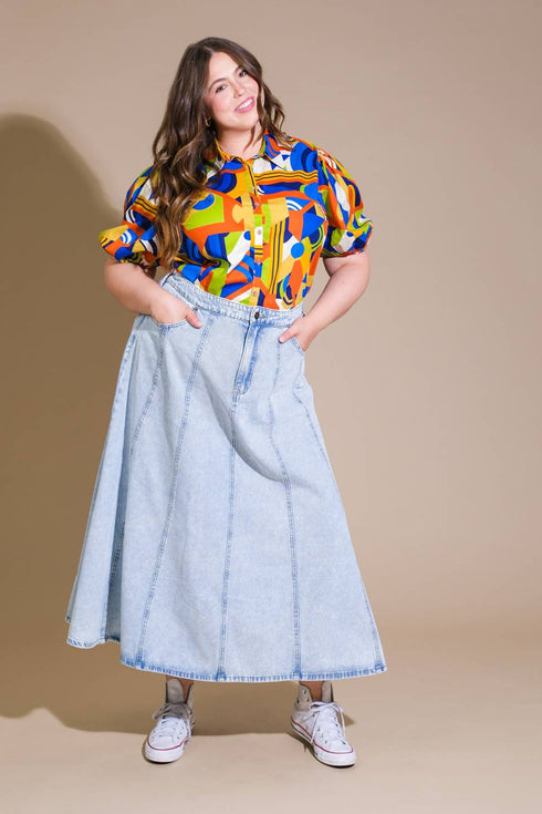 urban-cowgirl-denim-midi-skirt Flying Tomato-Sophia's Style-13