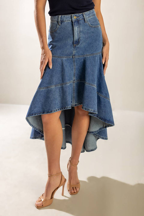 under-the-hisbiscus-denim-skirt Flying Tomato-Sophia's StyleSKIRTS-1