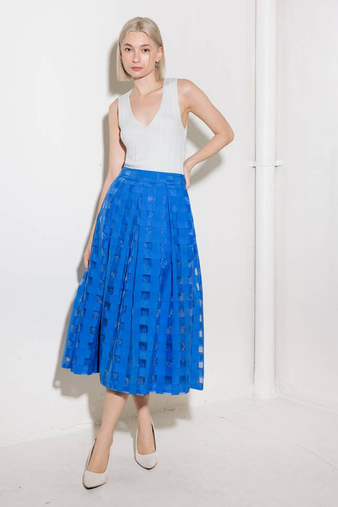 live-for-us-blue-organza-midi-skirt Flying Tomato-Sophia's Style-5