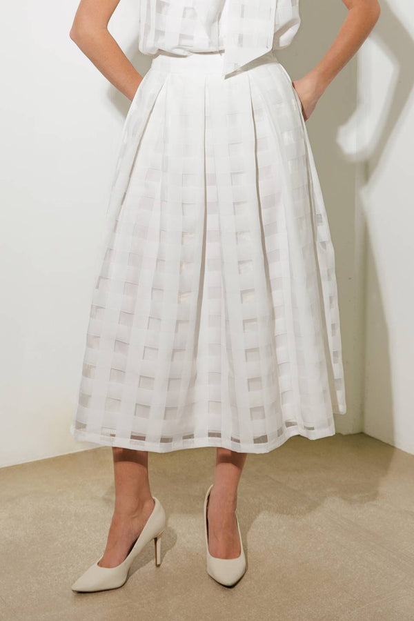 live-for-us-white-organza-midi-skirt Flying Tomato-Sophia's StyleSKIRTS-1
