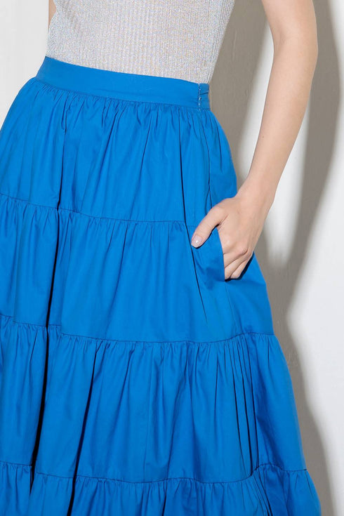 simply-spellbound-blue-woven-full-midi-skirt Flying Tomato-Sophia's Style-2