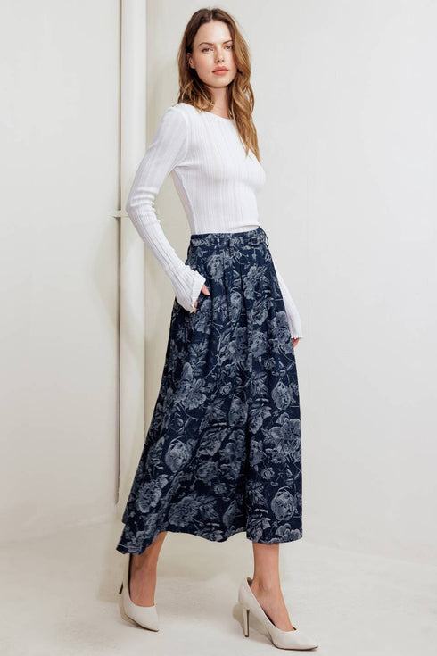 urban-muse-jacquard-denim-skirt Flying Tomato-Sophia's Style-5