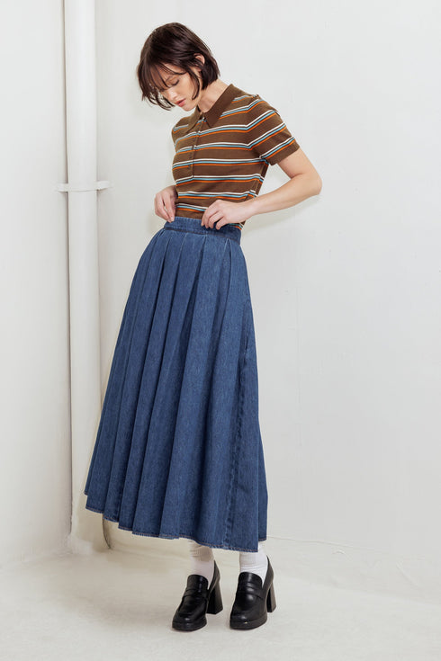 dear-moment-denim-full-skirt Flying Tomato-Sophia's StyleSKIRTS-1