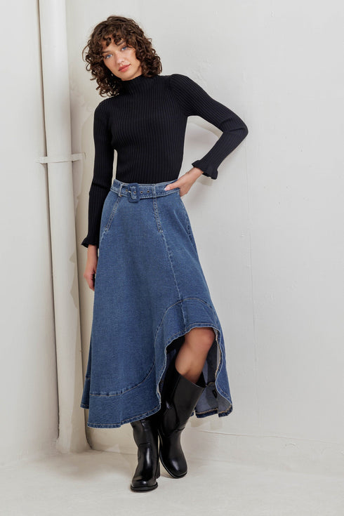 cowboy-curve-denim-midi-skirt Flying Tomato-Sophia's Style-3