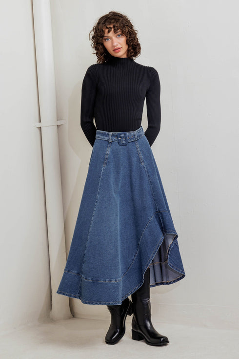 cowboy-curve-denim-midi-skirt Flying Tomato-Sophia's Style-7