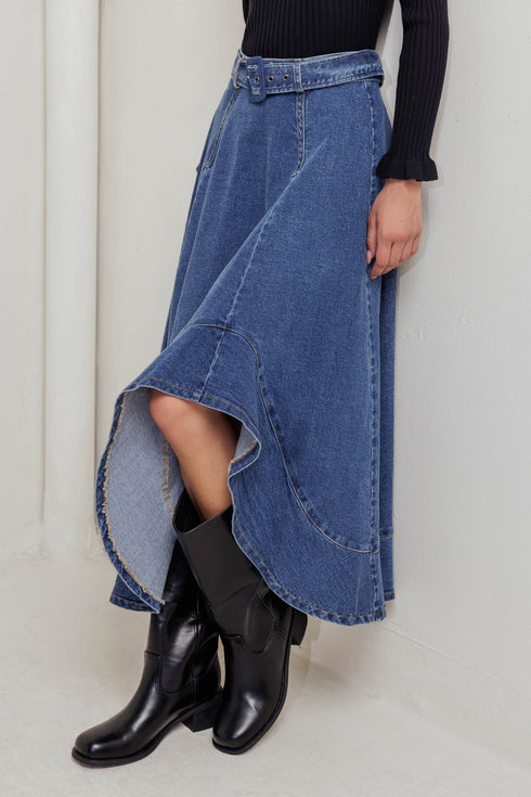 cowboy-curve-denim-midi-skirt Flying Tomato-Sophia's Style-2