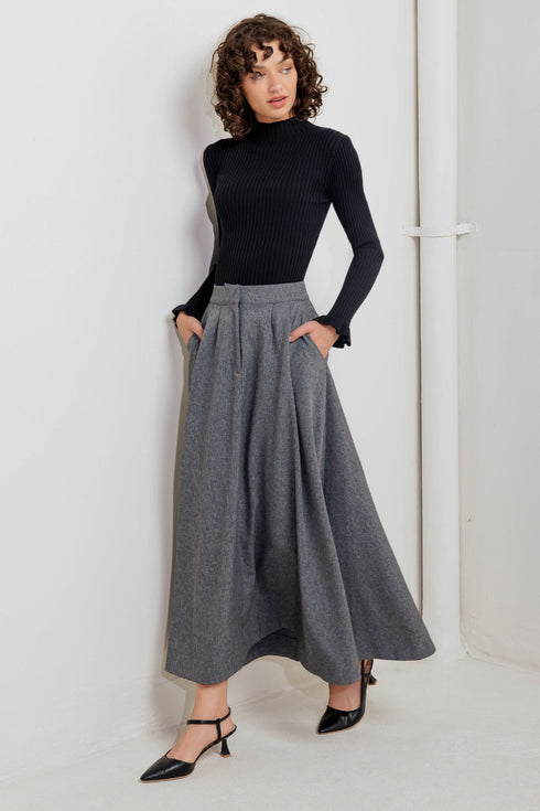 timeless-look-woven-midi-circle-skirt Sophia's Style-8