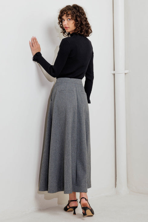 timeless-look-woven-midi-circle-skirt Sophia's Style-5
