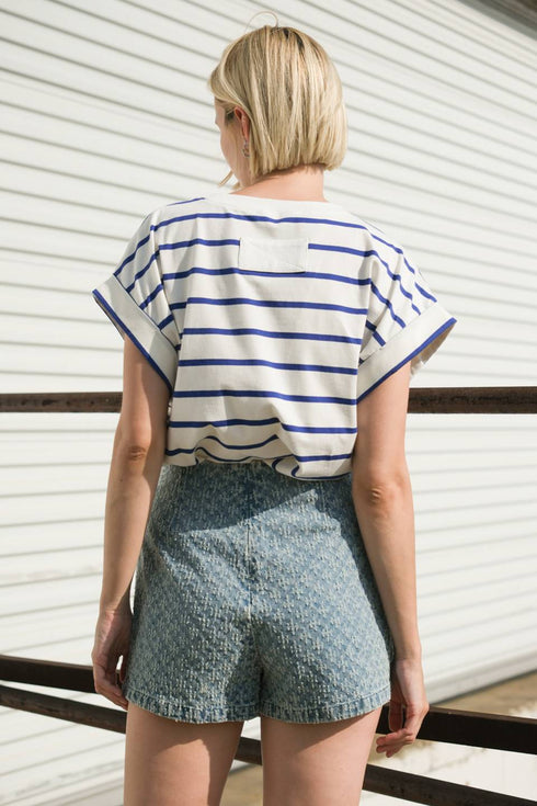 no-one-prettier-denim-skort Flying Tomato-Sophia's Style-2