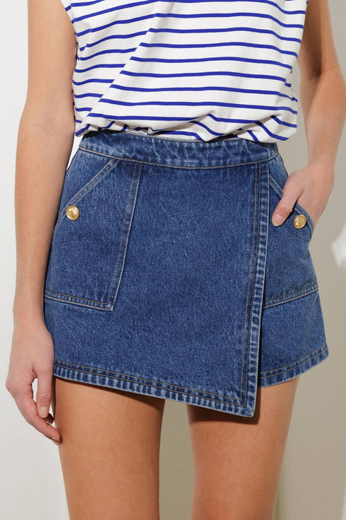 for-a-second-denim-skort Flying Tomato-Sophia's StyleSHORTS-1