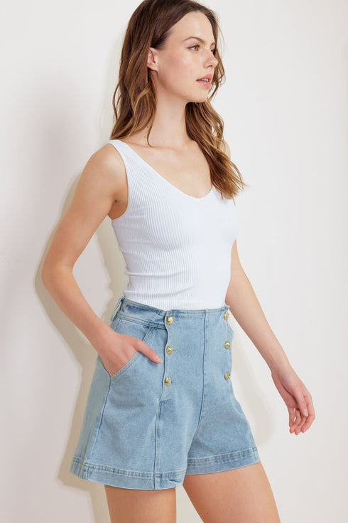 angel-wings-and-chamomile-woven-skort Flying Tomato-Sophia's Style-5