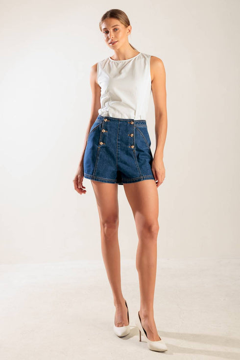 drive-in-movie-denim-short Flying Tomato-Sophia's Style-6