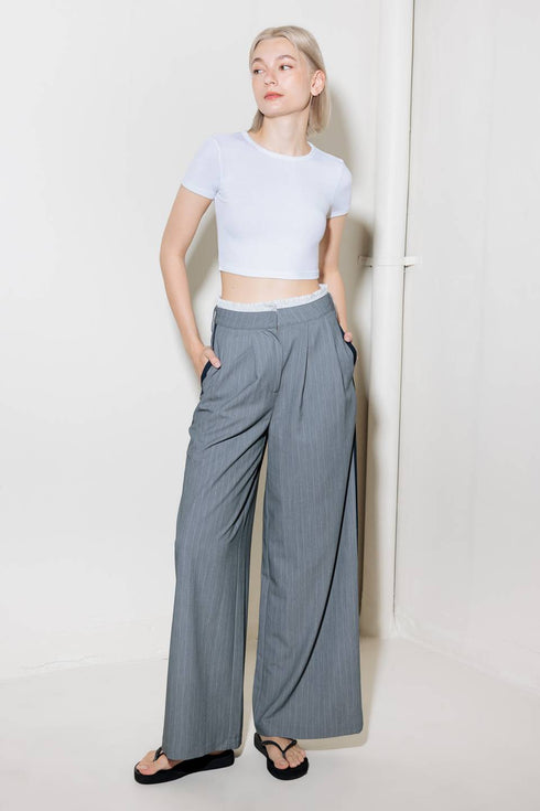 smile-bright-in-grey-woven-pants Flying Tomato-Sophia's StylePANTS-1