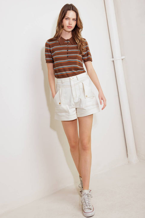 simply-mine-cream-woven-short Flying Tomato-Sophia's Style-7