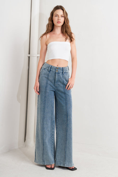 tailored-frame-french-terry-pants Flying Tomato-Sophia's Style-3