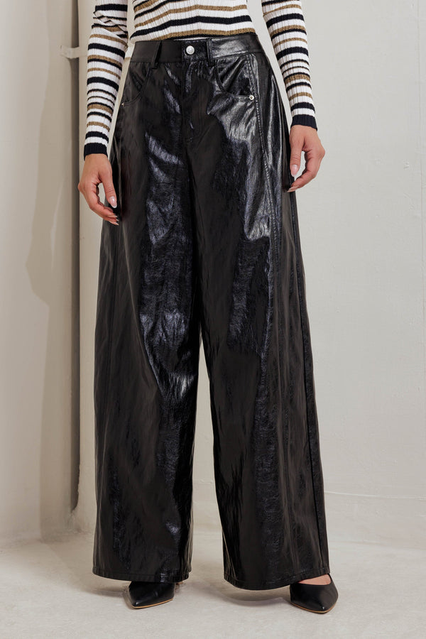 glossy-city-stripes-faux-leather-pants Sophia's StylePANTS-1