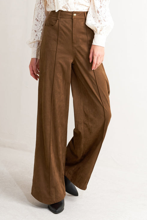 brown-sugar-faux-suede-pants Flying Tomato - Sophia's Style-4