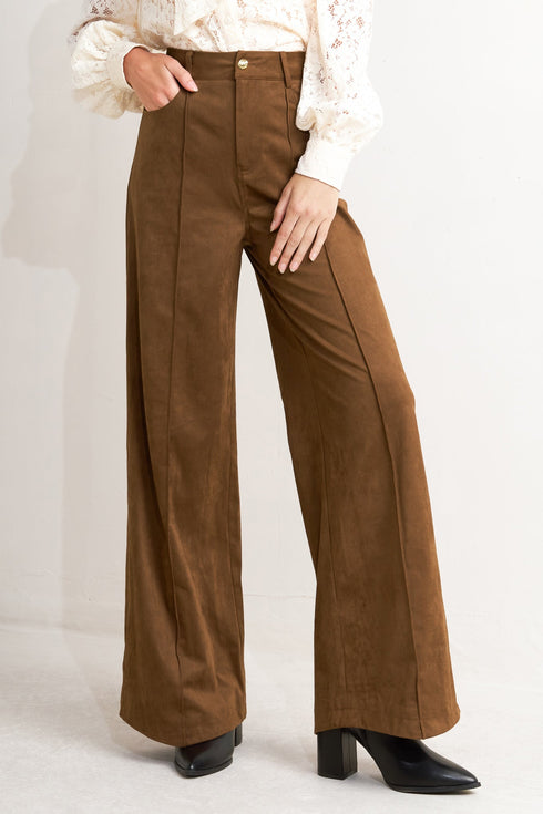 brown-sugar-faux-suede-pants Flying Tomato - Sophia's StylePANTS-1