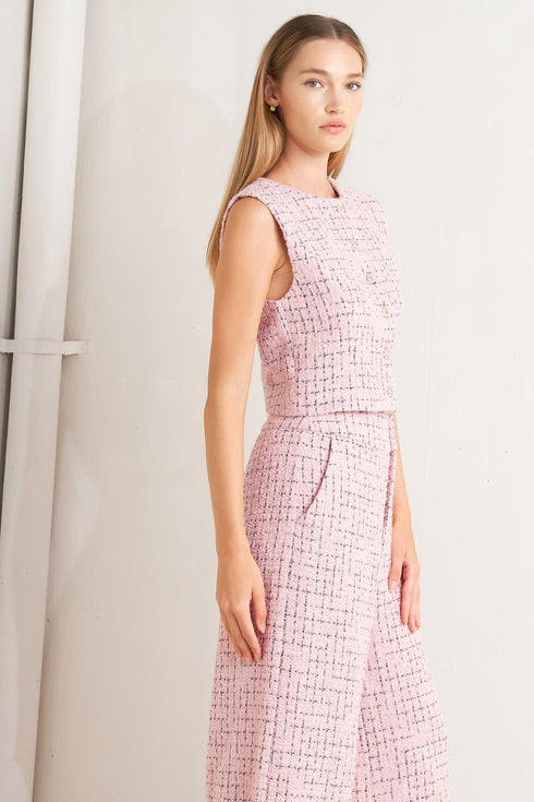 rose-edge-ensemble-tweed-pants Flying Tomato - Sophia's Style-6