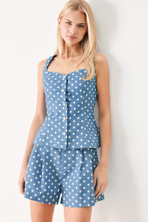 flirty-dots-tie-woven-shorts-sophias-style-6