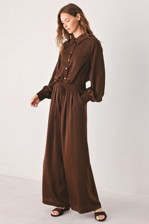 canyon-brown-elastic-waist-woven-pants-sophias-style-2